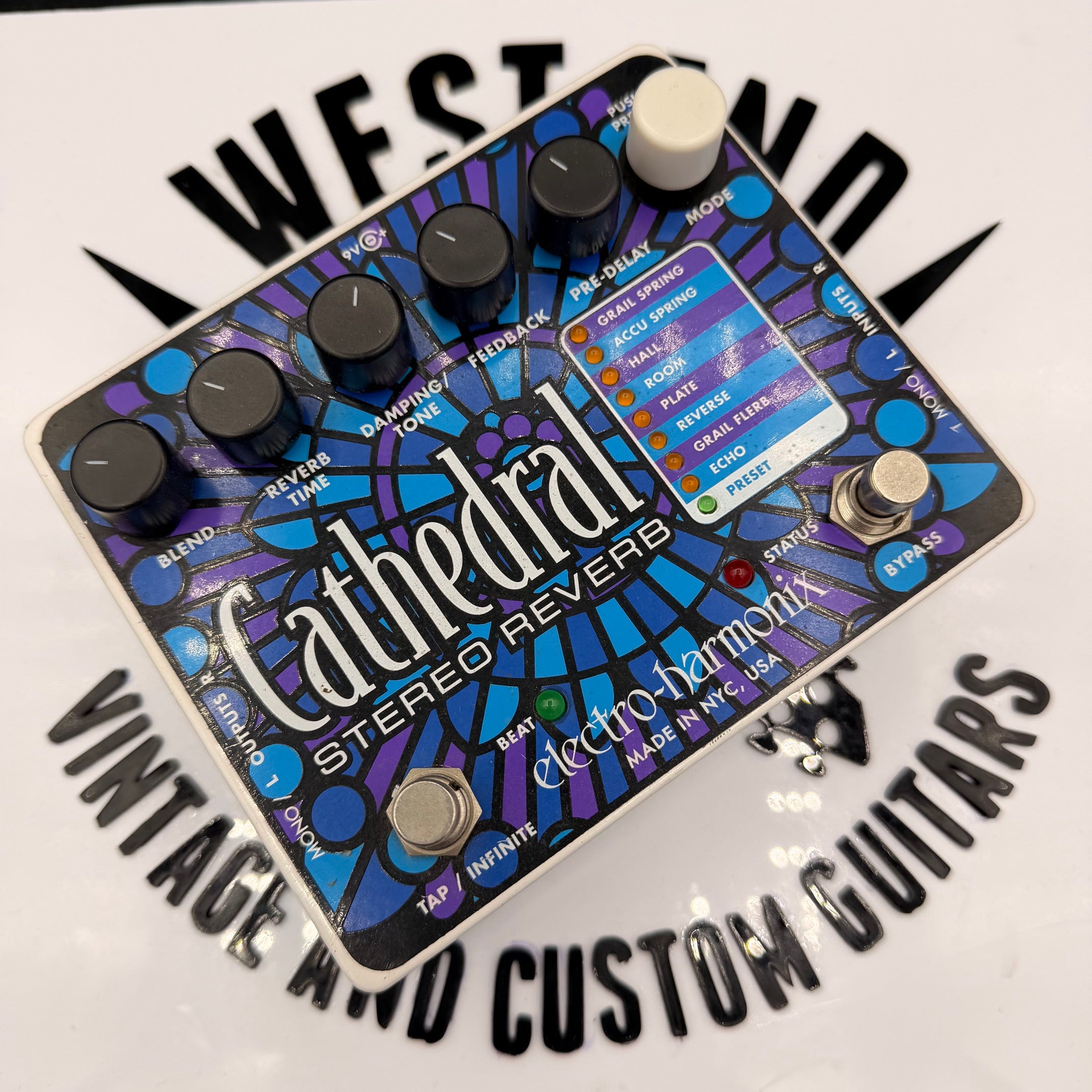 Electro-Harmonix Cathedral Stereo Reverb – West End Vintage and Custom Guitars